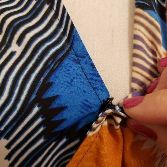 NWT Aqua Multicolored High/Low Blouse - Small, colorful blouse - Picture 5 of 9